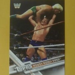 2017 Topps WWE Rowdy Roddy Piper Ric Flair #194 Legend WW Then Now Forever Wrestler Collectible Wrestling Card Sports Professional Pro