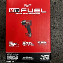$250 Milwaukee M18 1/2 Impact 