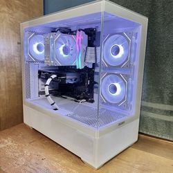 White intel i9 RTX 4060 2TB Gaming PC / Windows 11, RGB