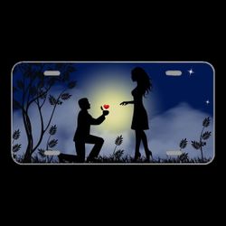 License Plate Novelty Car Front Love Romantic Relationship Together
