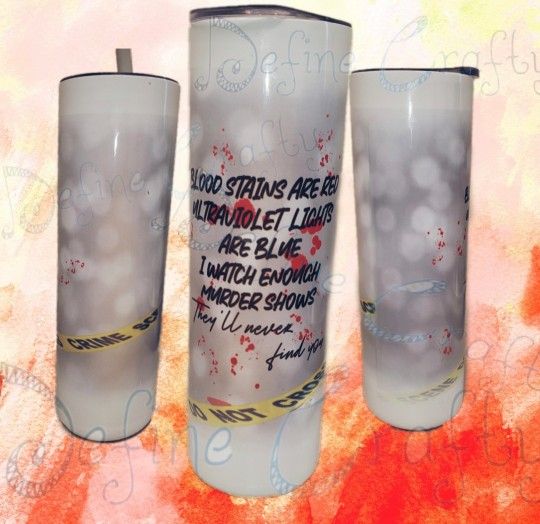 20oz Shimmer Murder/True Crime Show Fan Tumbler