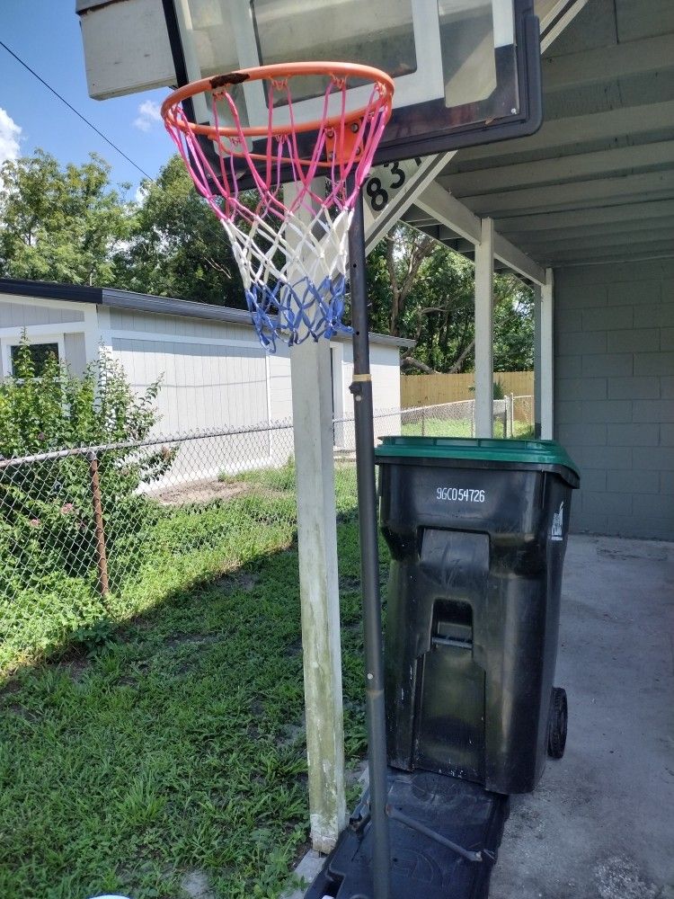 Basketball Hoop 8th Foot High. Nice Basket.