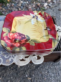 222 Fifth Belize Square Dinner Plates