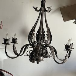 Chandelier Hand Made Forged By Ferrari Arts 