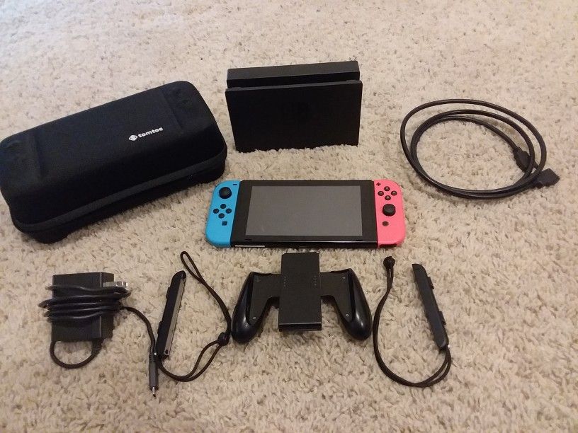 Nintendo Switch Full Set With Everything Plus Case