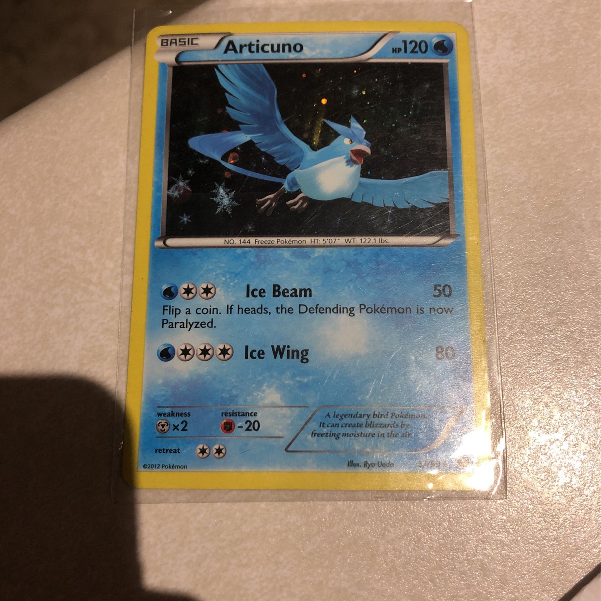 Pokémon Articuno Alternate Holo Pattern Promo Card