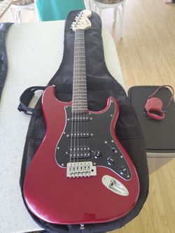 Red Fender Electric Guitar
