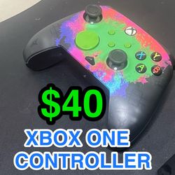 🎮 Xbox One Compatible Neon Paint-Splash WIRED Controller – Tested (USB-C) 🎮 . . . . . . . . . . . . . . . . . . . . . . . . . . . . . . . . . . . . 