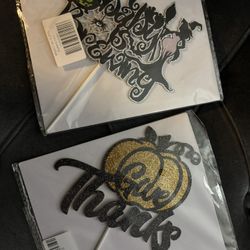Give Thanks Cake Topper 