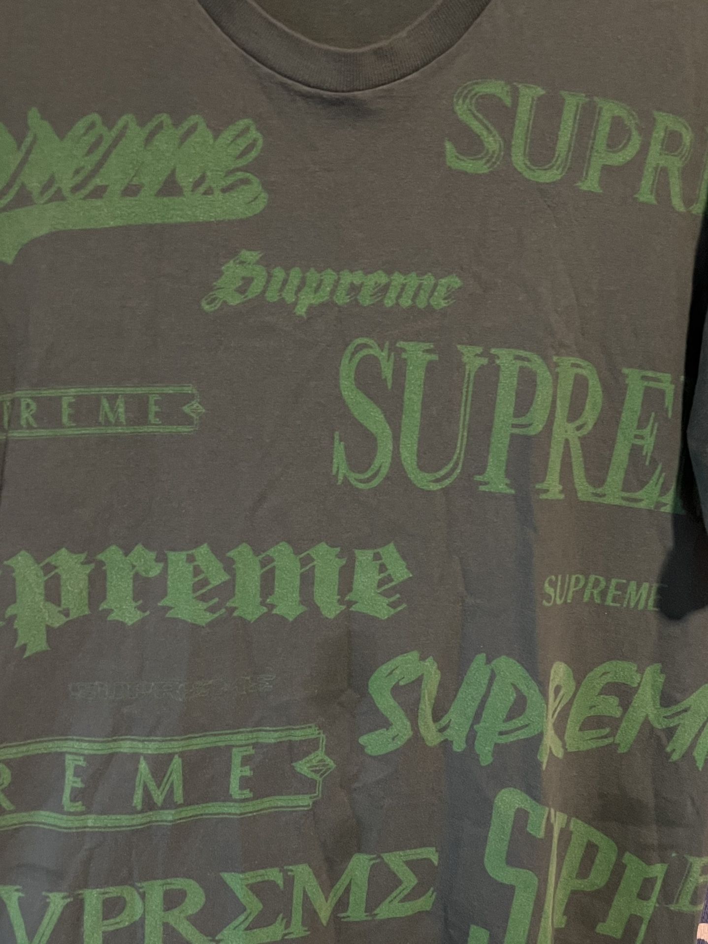 SUPREME TEE x MULTI LOGO x FOREST GREEN 