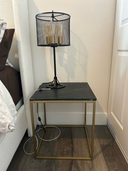 Two side tables with Lamps
