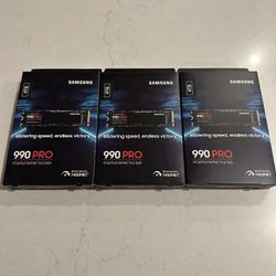 4TB Samsung 990 Pro (x3)