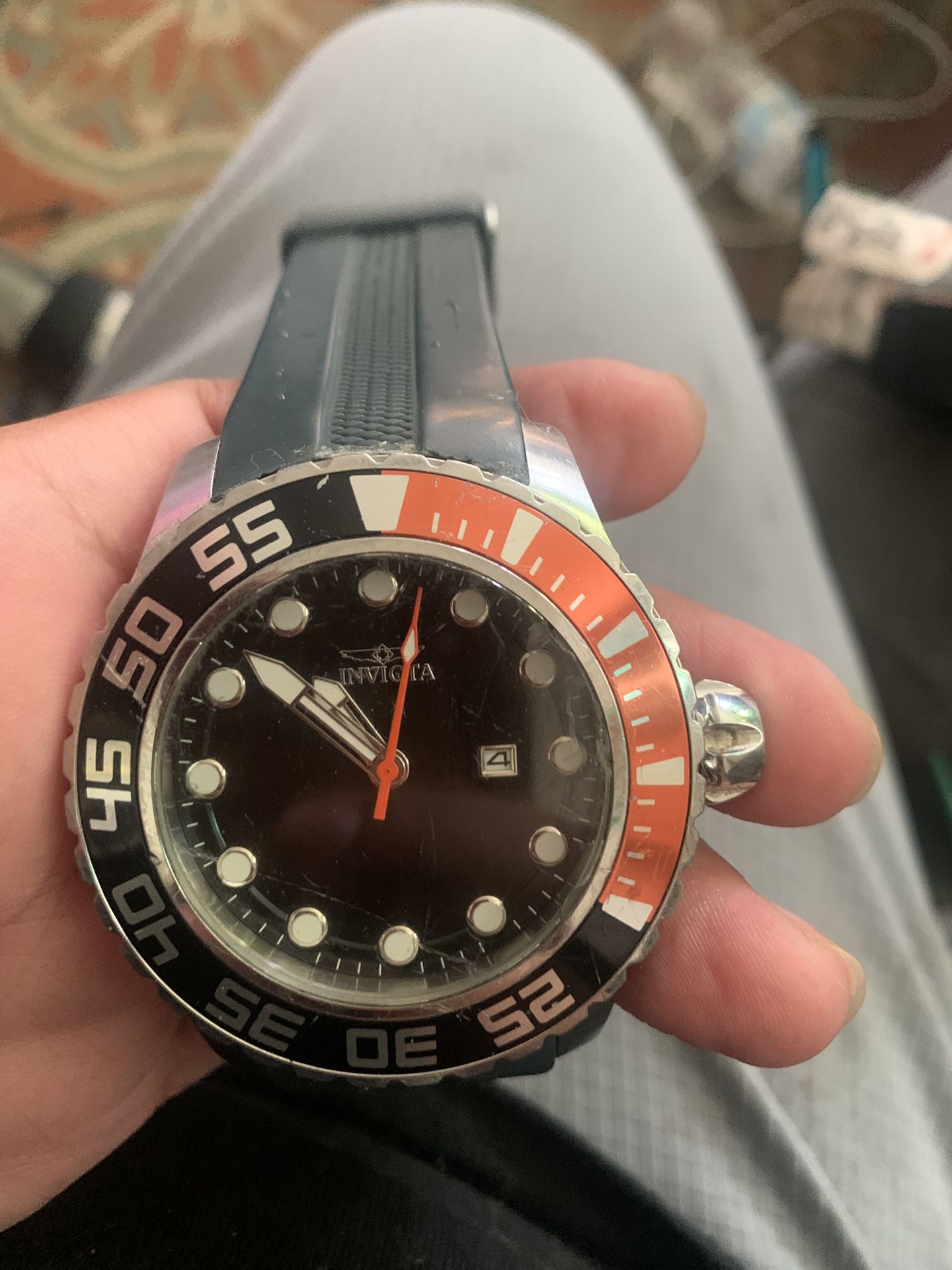 Invicta Watch navy blue silicone