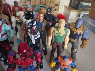 Superhero action figures