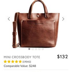 Portland Leather Goods Mini Crossbody Tote