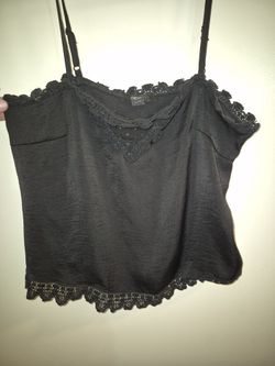 Forever 21 Black Cami Top SzS
