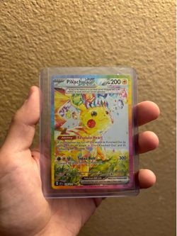 Pikachu EX Pokemon card TRADE ONLY