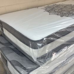 TWIN DOUBLE SIDED PILLOW TOP COLCHÓN INDIVIDUAL DOBLE LADO 