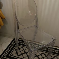 elegant clear statement chair