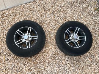 Aluminum 6 lug trailer wheels