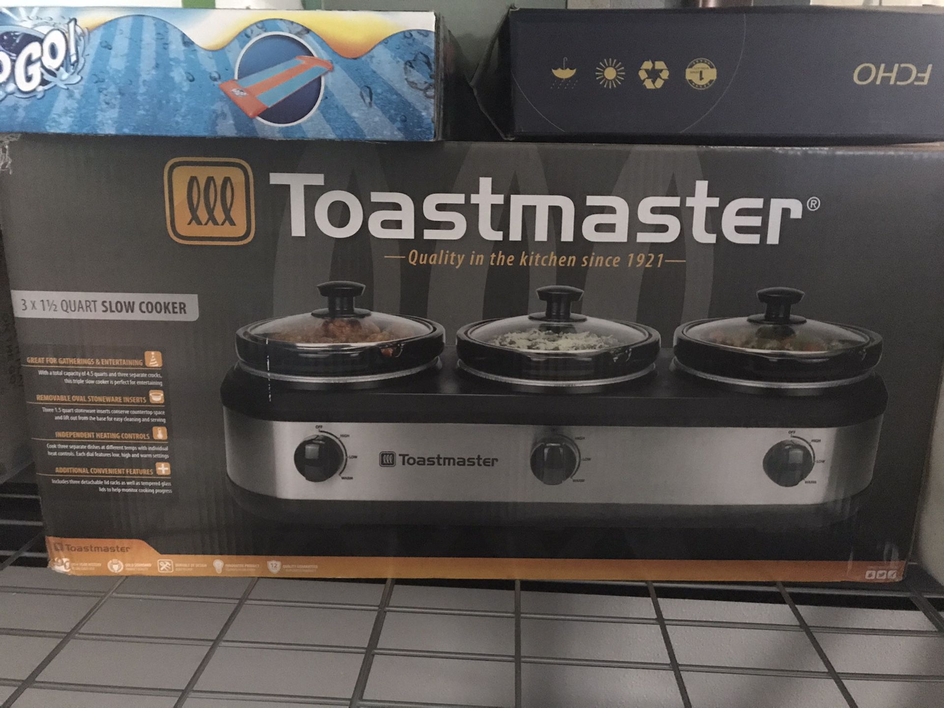 Toastmaster triple slow cookers