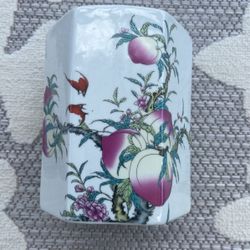 Antique Chinese hexagonal pen holder