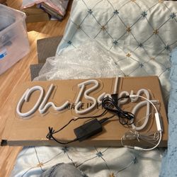 Led Oh Baby Sign 
