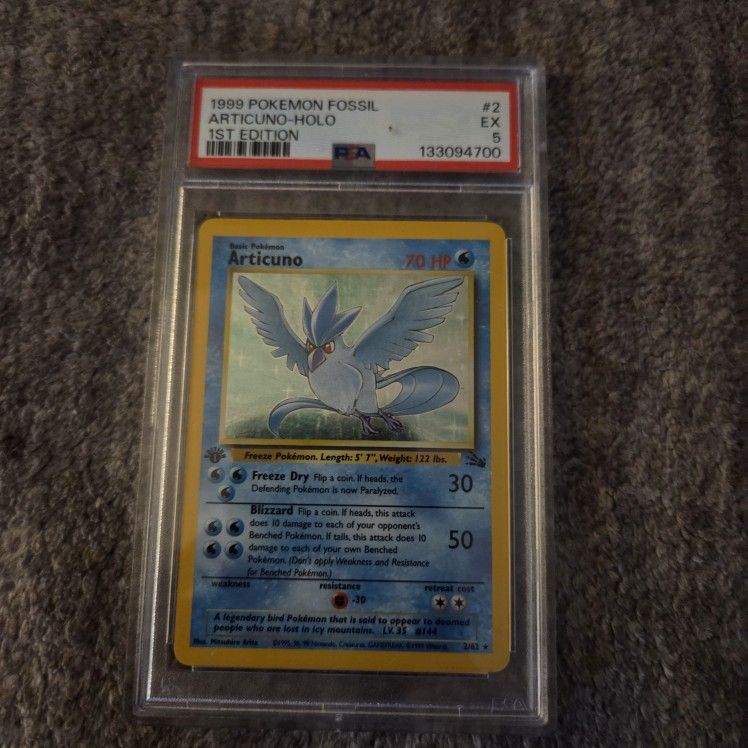 Pokemom Articuno 1st Edition Psa 5 Pokemom Articuno 1st Edition Psa 5