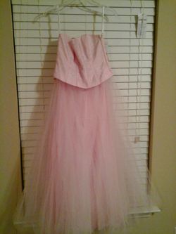 Pink/Silver Corset Dress $65 size 5