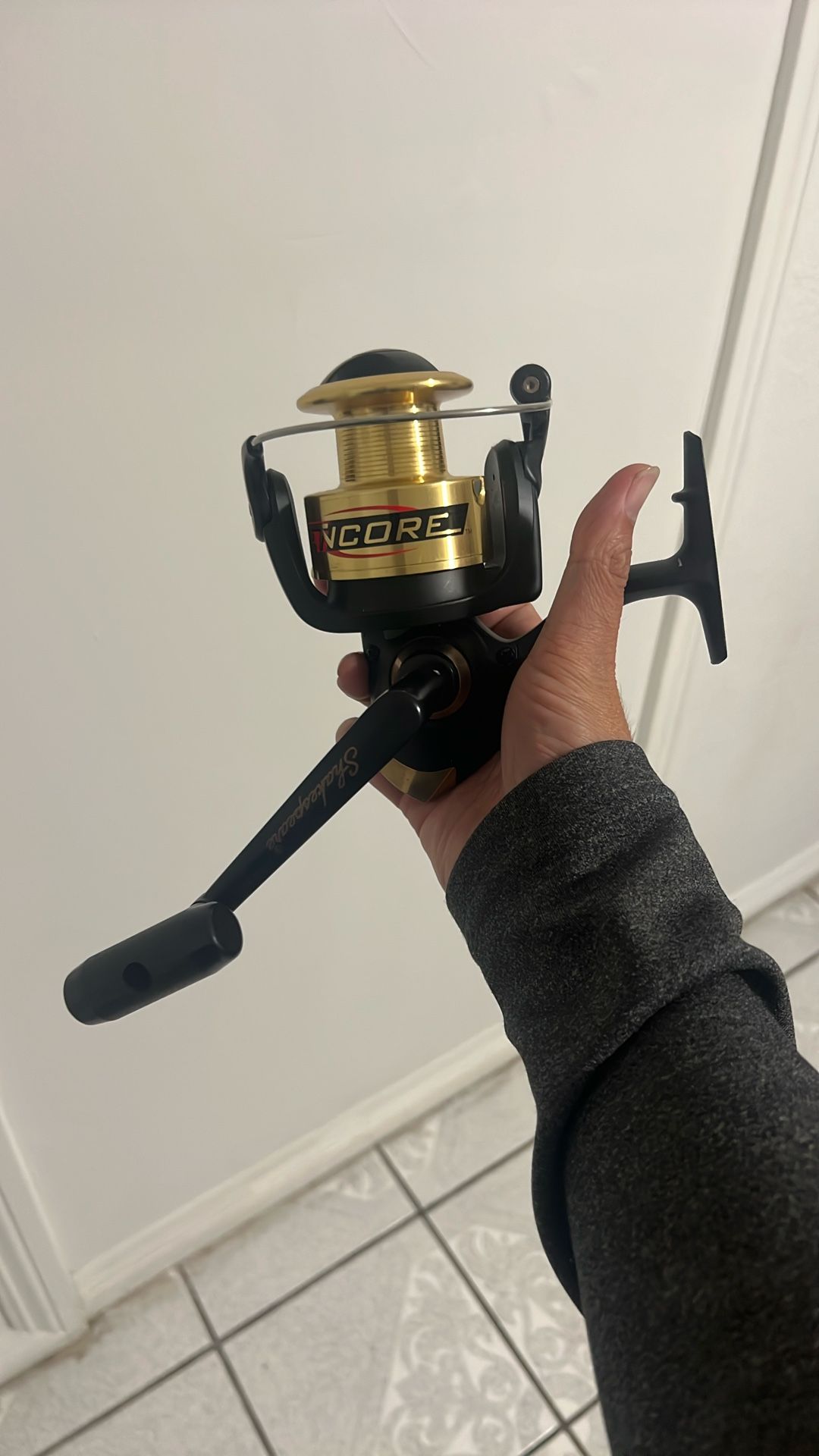 Brand New Shakespeare Encore Gold/Black Medium Spinning Fishing Reels