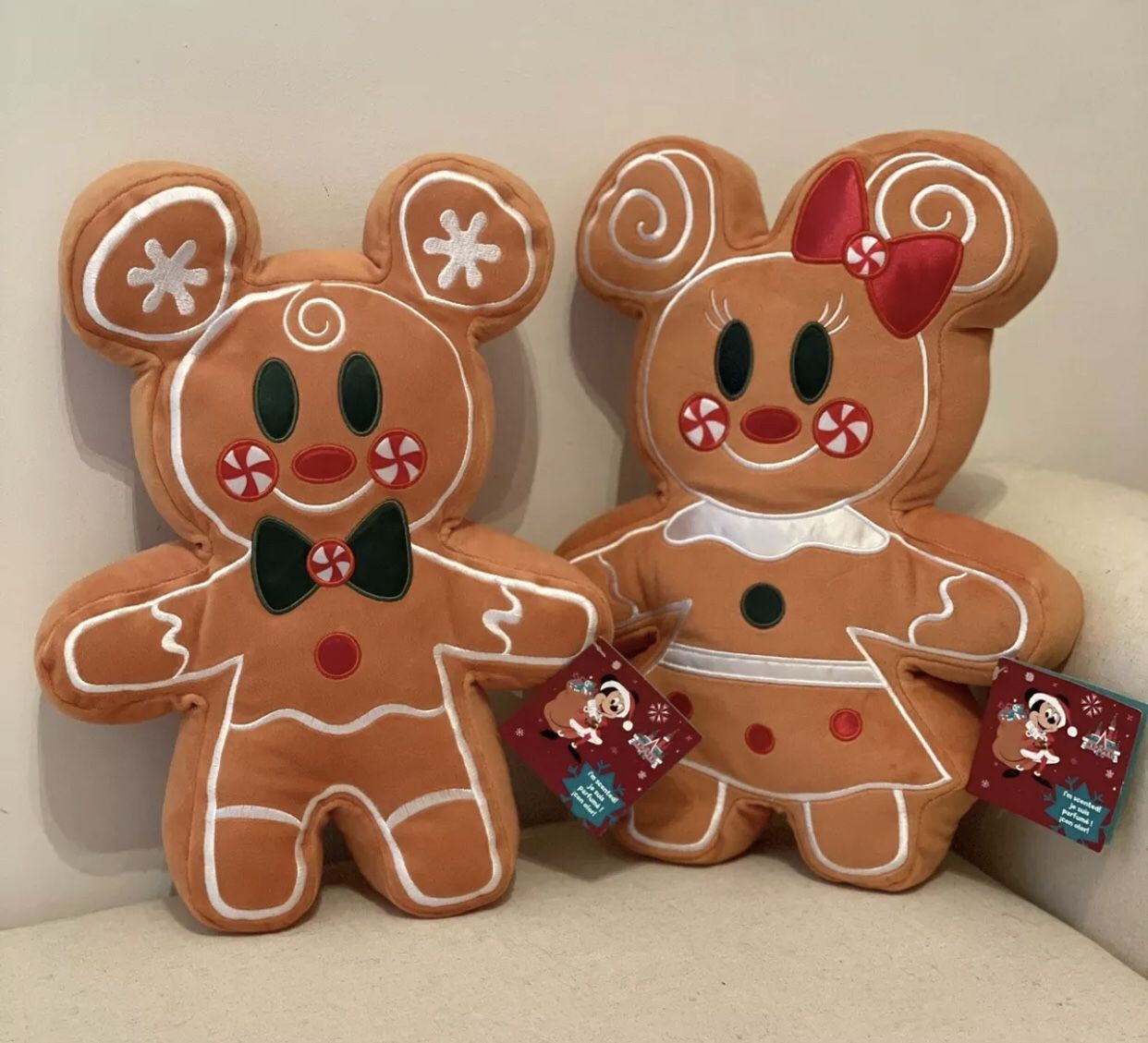 Mickey And Minnie Gingerbread Scented Plush