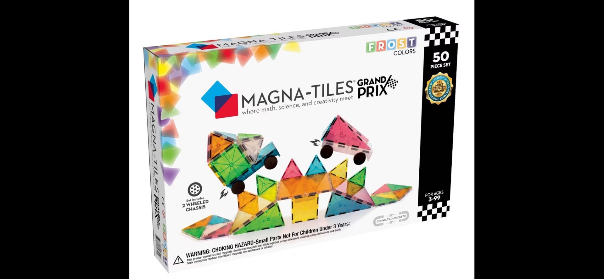 MAGNA-TILES Frost 50pc Grand Prix Set