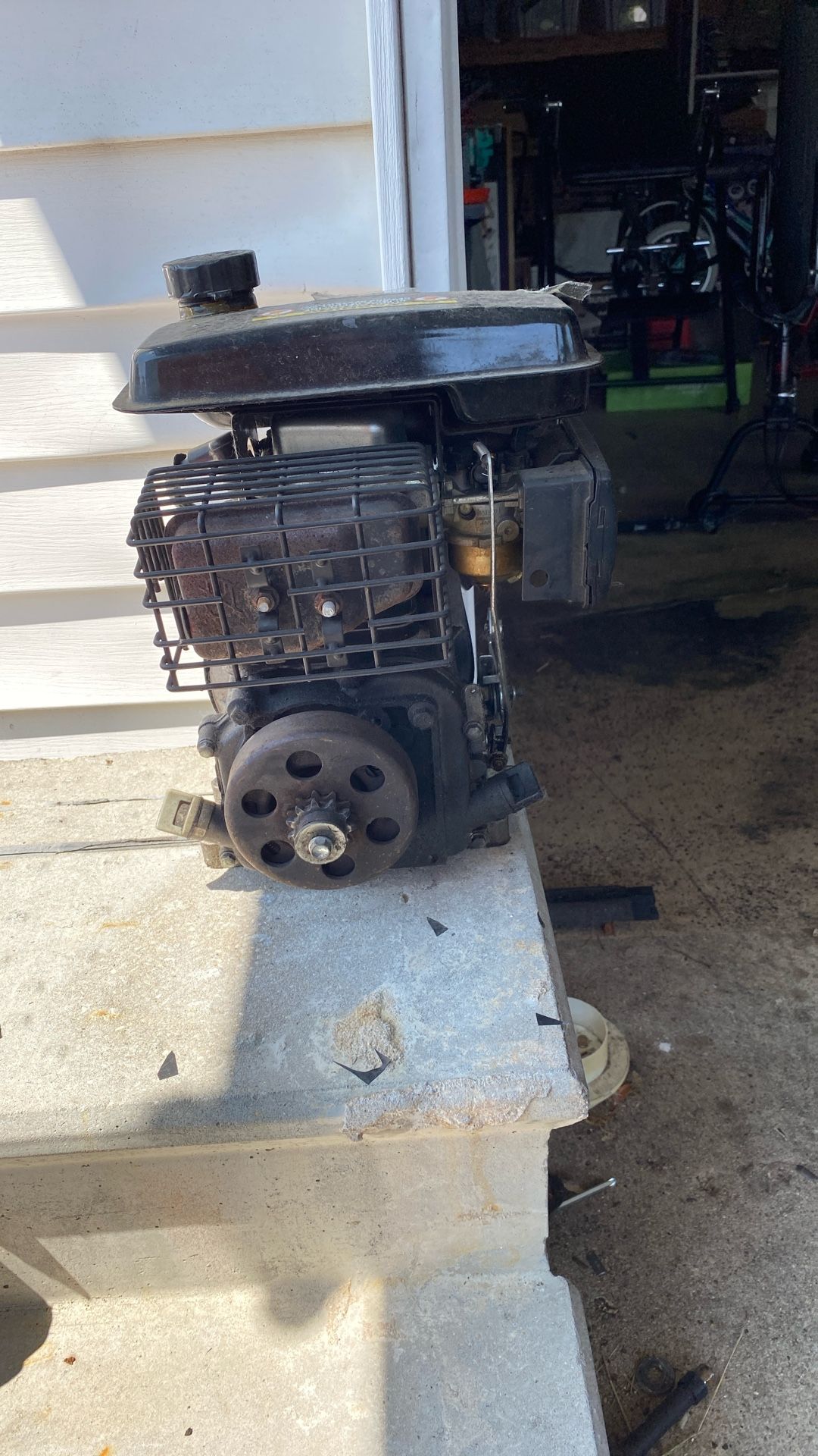 80 CC Motor Runs great. I Upgraded My Mini bike.