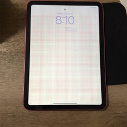 IPad 10th Gen 64GB In Pink With USBC Apple Pencil And Case 