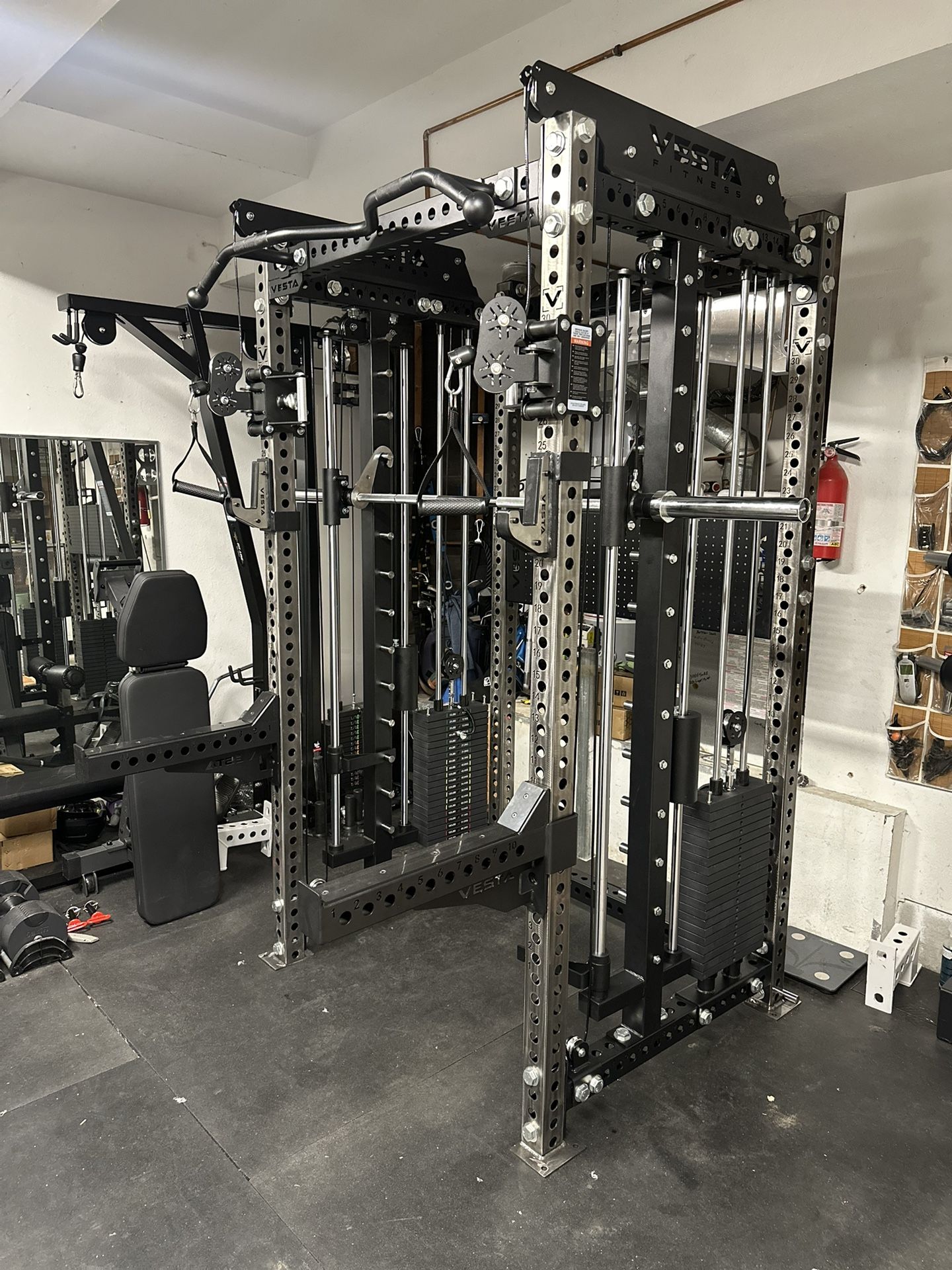 PRO SERIES Ultimate Half Rack Functional Trainer w/Smith Machine