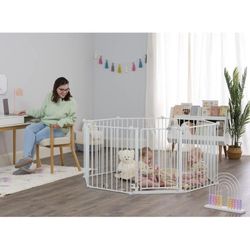Adjustable Baby Gate and Play Yard 194 inch
