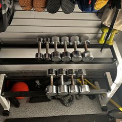 Weight Rack with Weight Set