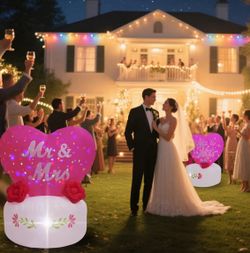 4 foot Mr and Mrs Wedding inflatable