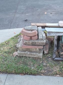 Free bricks ,pavers, and kiddy pool.