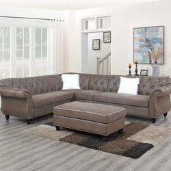 New Luxury Sectional Couch On Sale / Free Delivery 