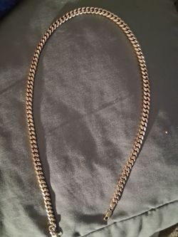 24 inch gold plated sterling silver necklace