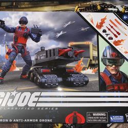 GI JOE CLASSIFIED COBRA SCRAP IRON & ANTI ARMOR DRONE