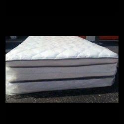 Queen Size New thick Pillow Top Bed Can Deliver