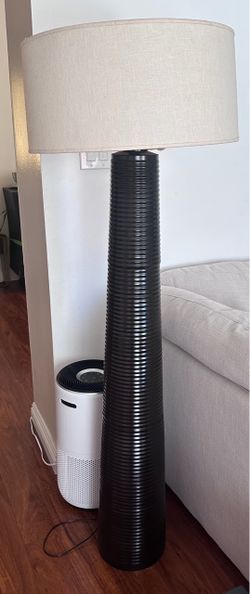 Floor Lamp with Drum Shade $40