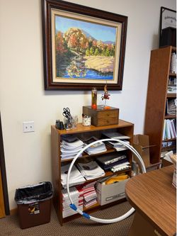Small wooden bookshelf