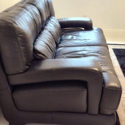 Black Cabretta Couch