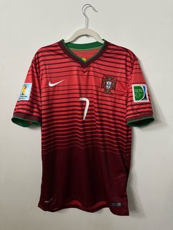 2014 World Cup Ronaldo Portugal home jersey