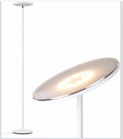 Brightech Sky LED Torchiere Floor Lamp - White (Dimmable)
