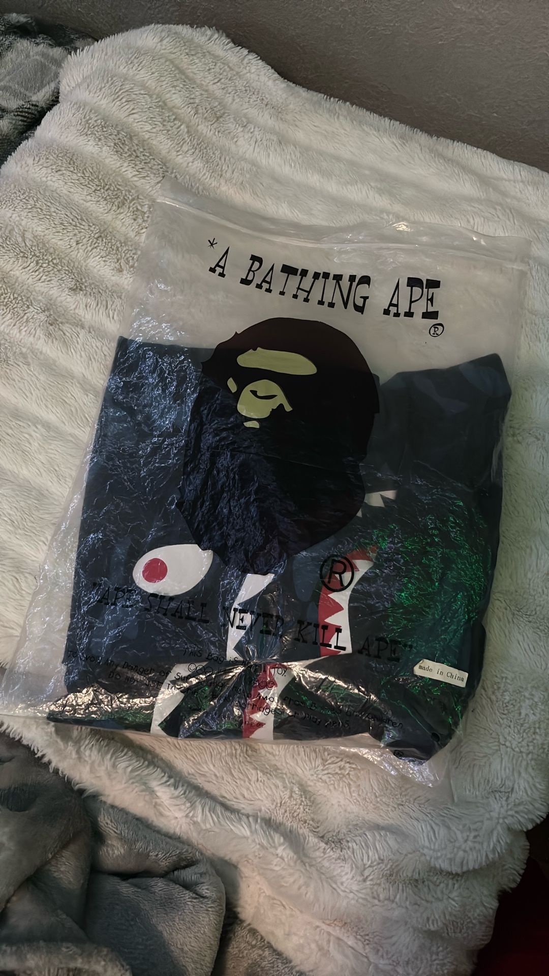 Bathing Ape Bape Color Blue And Black Camo T-shirt