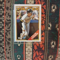 Pirates Baseball Card Felix Fermin